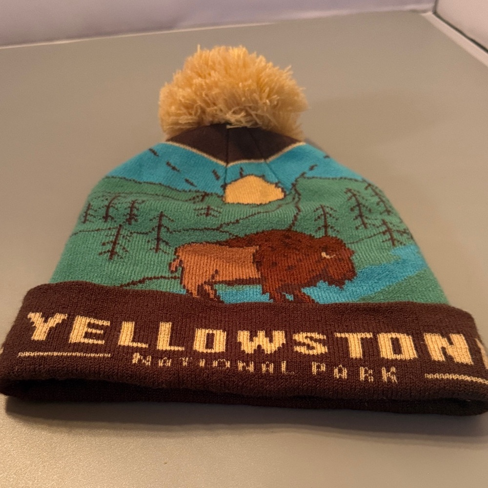 Yellowstone National Park Beanie.  One size.